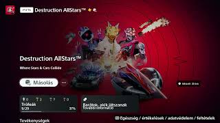 Destruction AllStars PS5  XMB Theme Music  High Quality [upl. by Jonme332]