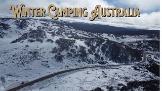 Winter Camping in Australia Island Bend Campground Mount Kosciuszko [upl. by Cadmarr]