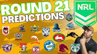 NRL Round 21 Predictions 2024 🏉 NRL Round 21 Tips [upl. by Pearson]