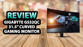 Gigabyte GS32QC 315 Inch 165Hz Curved Gaming Monitor ✅ Review [upl. by Australia]