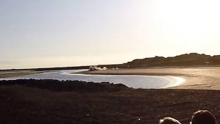 CLOSE UP  Burry Port Unexploded Bomb  Mine Explosion August 17th 2015 [upl. by Idnim]