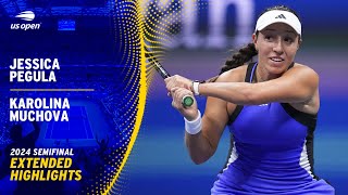 Jessica Pegula vs Karolina Muchova Extended Highlights  2024 US Open Semifinal [upl. by Orna]