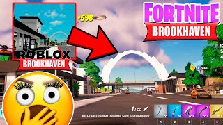 Visitamos el NUEVO Brookhaven PROHIBIDO en Fortnite con Oliver09 😱 [upl. by Lenrow]