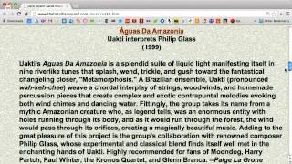 Uakti  Philip Glass  Águas Da Amazonia [upl. by Ellekram393]