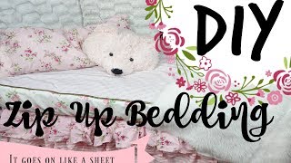 DIY Zip up bedding  goes on like a sheet [upl. by Travus]