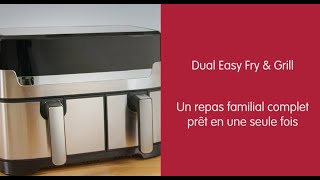 MOULINEX Dual Easy Fry amp grill  comment préparer un repas complet en une seule fois [upl. by Notseh]