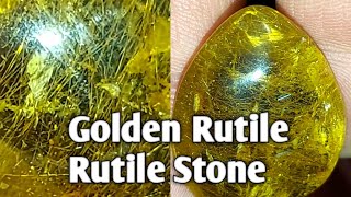 Rutile Quartz  Golden Rutile  rutilated quartz stone [upl. by Koffler739]