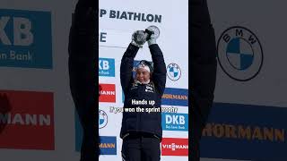 First Sprint Globe for Ingrid biathlon [upl. by Mandell]