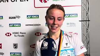 Mia Blichfeldt wins the title at the German Open [upl. by Gwenette]