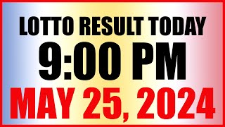 Lotto Result Today 9pm Draw May 25 2024 Swertres Ez2 Pcso [upl. by Ellerud]