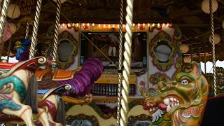 52 key Limonaire scale organ and gallopers  Great Dorset Steam Fair 2022 [upl. by Sinnek]