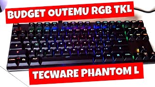 Tecware Phantom L LOW Profile RGB Mechanical Tenkeyless Gaming Keyboard [upl. by Armillas]