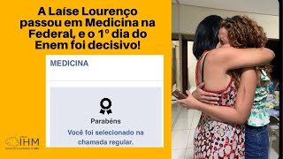 Passou em Medicina na Federal e considera o 1º dia do Enem decisivo [upl. by Sapphire]