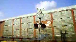 BNSF 4336 East Auto Carrier Train 8152013 [upl. by Kcirrej53]