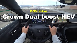 2023 TOYOTA CROWN CROSSOVER Dualboost HEV POV DRIVE [upl. by Tacye]