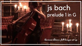 Bach  Prelude in G from Cello Suite n°1  Baroque Cello  Marianne Dumas [upl. by Curran]