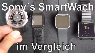 Sony´s 3 Smartwatch Modelle im Vergleich  Welche Smartwatch hat welche Vor Nachteile [upl. by Daniyal]