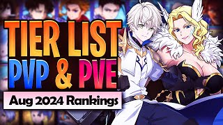 UPDATED Ranking ALL Characters PVP amp PVE CONTENT In Grand Cross August 2024  Tier List 7DSGC [upl. by Dahc]