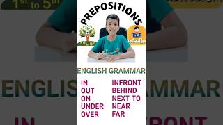 Prepositions english grammar5th scholarship 1st to 5th English primary preprimary [upl. by Honna]