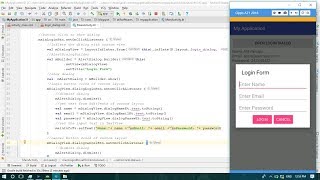 AlertDialog with custom layout Kotlin  Android Studio Tutorial [upl. by Divadnahtanoj]