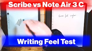 How does the Writing Experience Compare between the Kindle Scribe and the Note Air 3 C [upl. by Ydne]