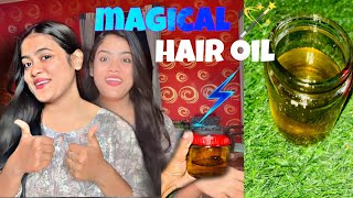 my long hair secret 🪄 this magical hair oil💗 [upl. by Tiphanie447]