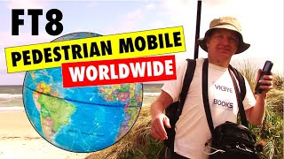 Pedestrian mobile FT8 Working the world [upl. by Photima]