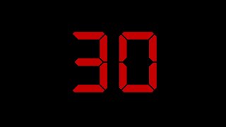 30 Second Ticking Countdown Timer With Alarm [upl. by Pearline]