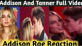 Addison rae and tanner buchanan kissing full video Addison rae kissing tanner buchanan at mtv [upl. by Elimaj]