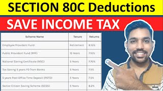 Section 80C Deductions List to Save Income Tax with Old Tax Regime Hindi [upl. by Georgetta392]