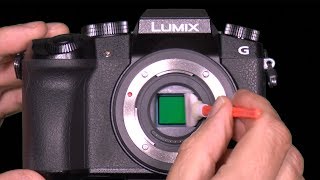 Sensor Cleaning Panasonic Lumix Mirrorless Camera DIY [upl. by Lisa]