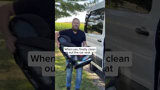 When you finally clean out the car seat 😂 parentingtips familytime family parenting familyfun [upl. by Oiratnom]