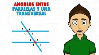 ANGULOS ENTRE PARALELAS Y UNA TRANSVERSAL Super facil  Para principiantes [upl. by Sension108]