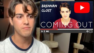 Why I Deleted My Coming Out Video Brennan Clost Coming Out [upl. by Ainelec]