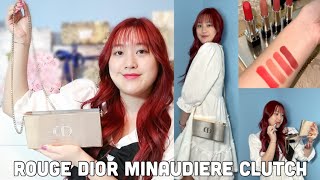 Rouge Dior Minaudiere  Swatches What Fits How To Wear Worth It [upl. by Fillbert455]