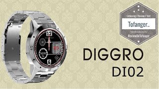 Diggro DI02 Smartwatch avec bracelet métal [upl. by Latona]