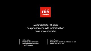 Formation M2i  Savoir détecter et gérer des phénomènes de radicalisation dans son entreprise [upl. by Enomed714]