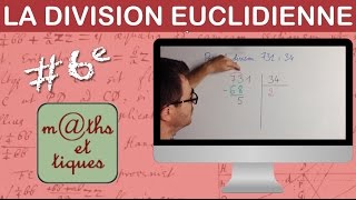 Poser une division euclidienne avec reste  Sixième [upl. by Lesoj]