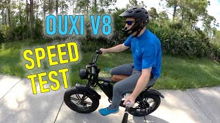 Ouxi or Voltsteed V8 EBike Speed Test amp Acceleration [upl. by Nosraep]