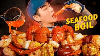 ASMR SEAFOOD BOIL MUKBANG 먹방  COOKING amp EATING SOUNDS  Zach Choi ASMR [upl. by Fattal]