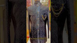 Black indo western for men🔥 THE DESIGNER inChandniChowk fashion shortvideo viralvideo trending [upl. by Hy]