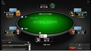 Texas Holdem Poker Cash Game 5 cent 10 cent blinds In for 10 out for 13 [upl. by Iredale969]