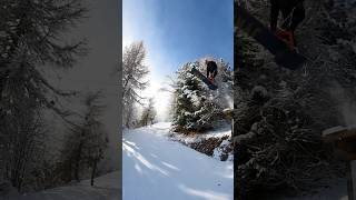 BIKE PARK DROP WITH MY SNOWSCOOT [upl. by Esch]