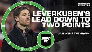 Bundesliga Reaction Bayern Munich now 2 PTS behind Bayer Leverkusen  ESPN FC [upl. by Intruok]