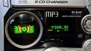 Муз центр Panasonic SAAK320 Test CD MP3 4 [upl. by Luba]