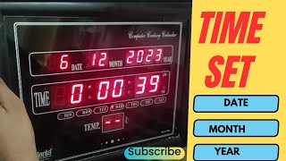 How To Set Date amp Time In Ajanta Digital Clock  Time Setting कैसे करते है [upl. by Saylor]