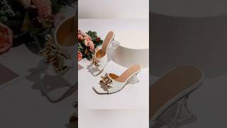 Sturdust crystal sandalssatin ankle strap sandals shortvideo shorts youtubeshorts [upl. by Fernyak654]