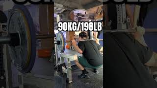 DAY 399 Road to 200KG Squat amp 600KG Total [upl. by Odraude]