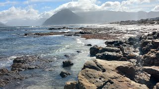 Long Beach Kommetjie on a windy Autumn March day in Cape Town [upl. by Eillod]