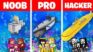 NOOB VS PRO  Meilleur SOUSMARIN sur Minecraft [upl. by Odrautse]